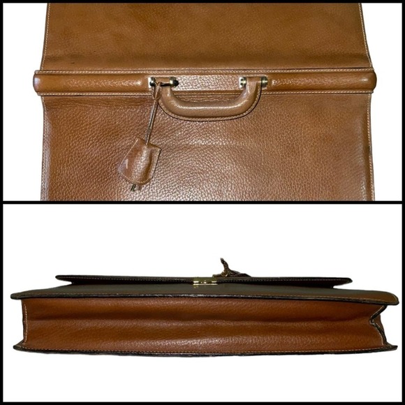 Loewe LOEWE Madrid Vintage Leather Men’s Briefcase - Picture 3 of 16